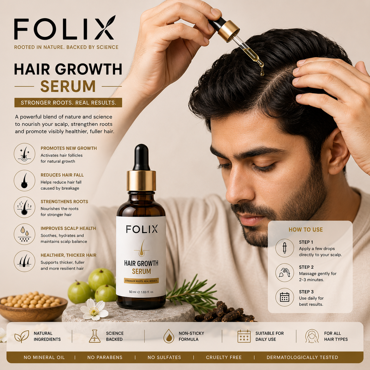 FOLIX Hair Growth Serum (50ml)