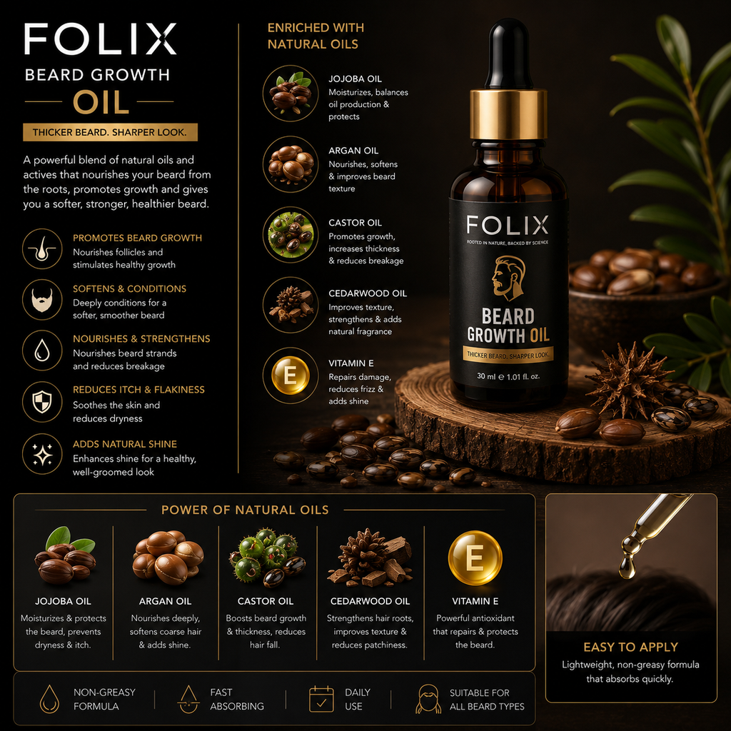 FOLIX Beard Growth Oil (30ml)